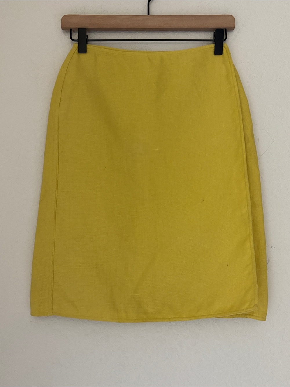 VINTAGE ELLEN TRACY linen wrap skirt size 2